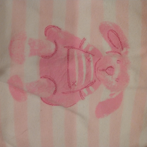 0-3m Absorba pink white bunny sleeper footie pyjama perfect for Easter/Spring - Picture 2 of 6